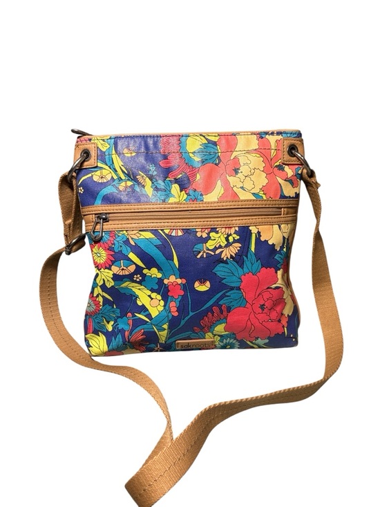 Sakroots Handbags - Sakroots Artist Circle Flat Crossbody Navy Spirit Desert Floral Boho